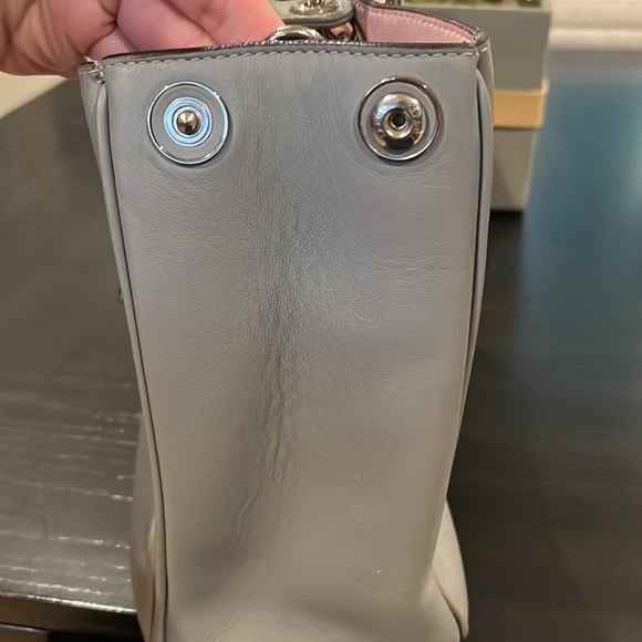 Authentic Dior Women Handbag Diorissimo Gray Leather - Picture 12 of 14